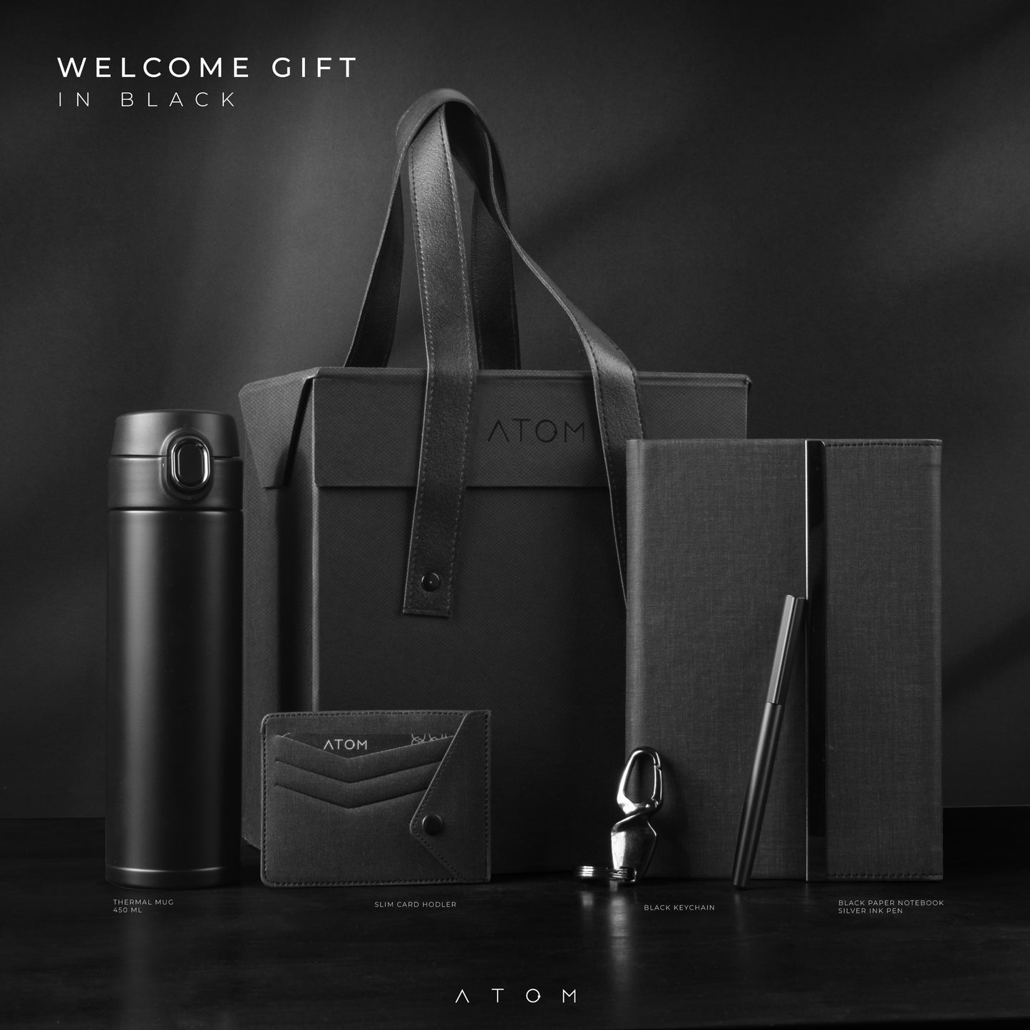 Welcome gift in black