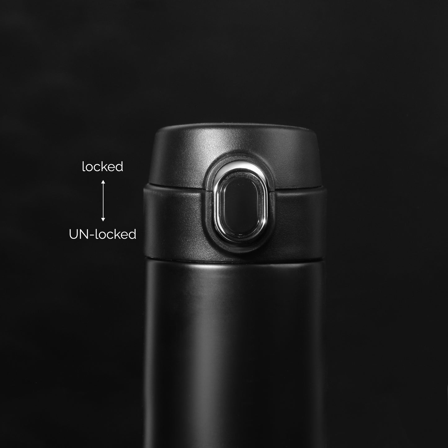 Black thermal mug 450Ml