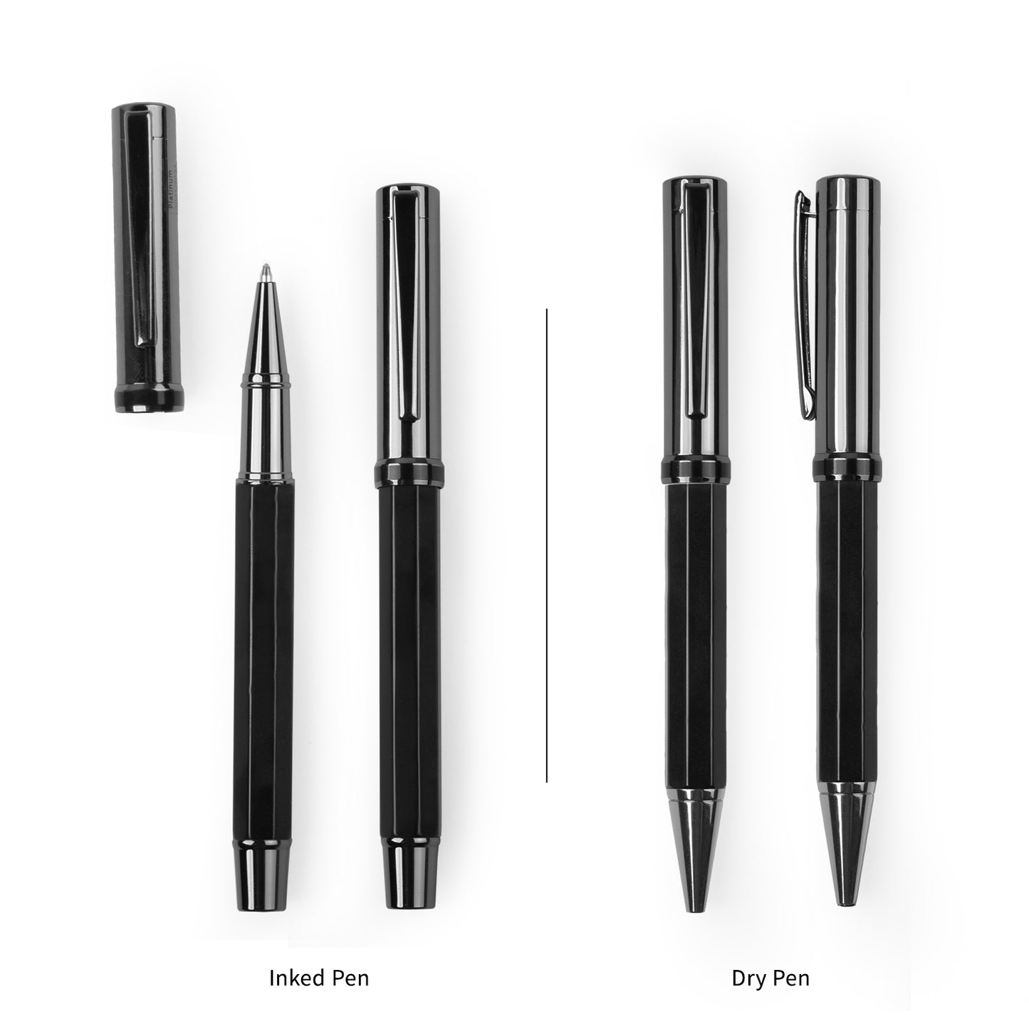 Businessmen set pen