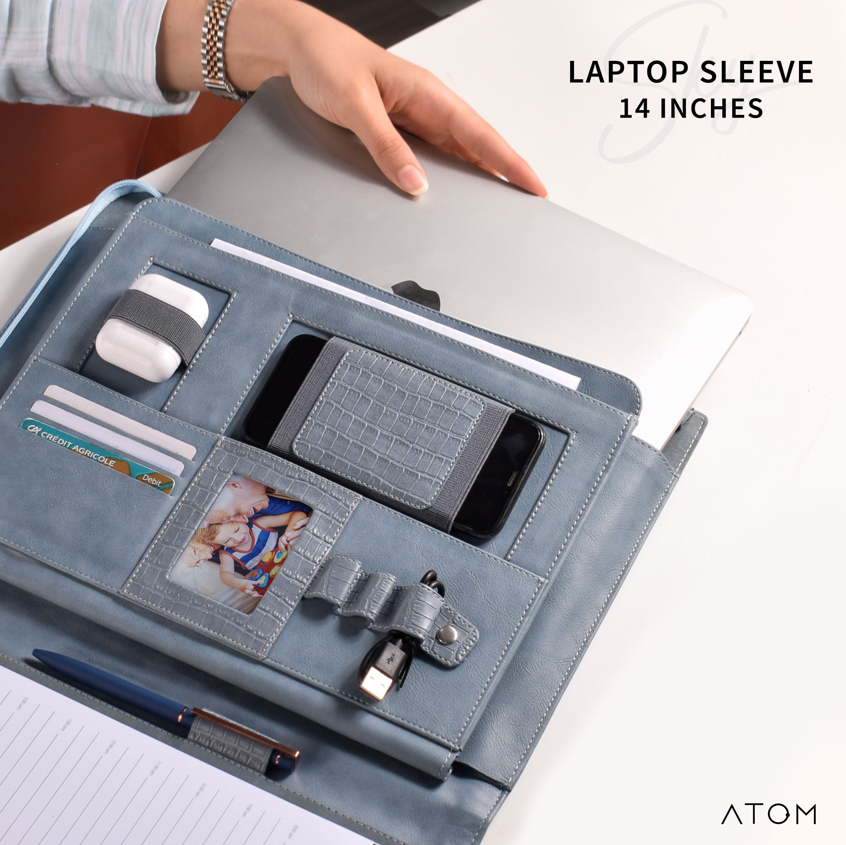 Sky laptop sleeve Atom Gift Store